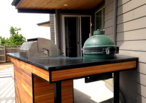 Outdoor Kitchen with smoker
