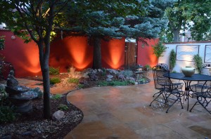 Denver Highlands Courtyard with Flagstone Patio